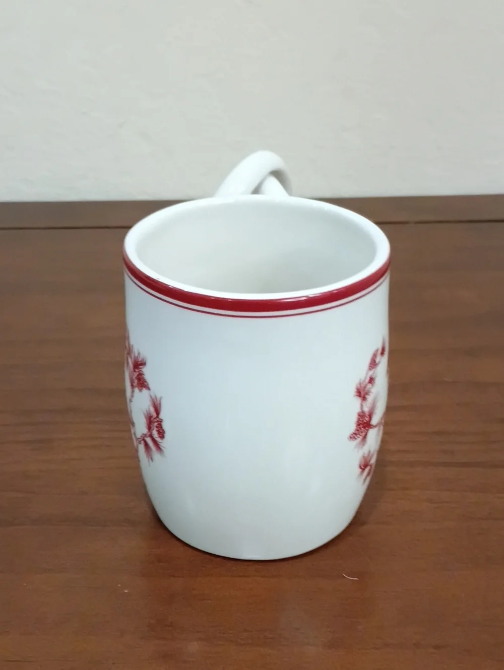 Williams-Sonoma Red Cardinal Holiday Toile Coffee Mug, 16 Ounces